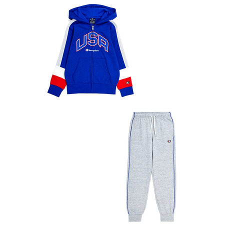 Champion Kids Colour Block Logo USA Trainingsanzug "Nautical Blue"