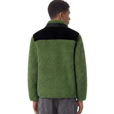 Champion Kids Full Zip Polar Teddy Jacket "Military Green-Black"