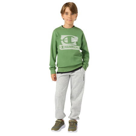 Champion Kids Graphic Crew Neck Sweatshirt "Green"