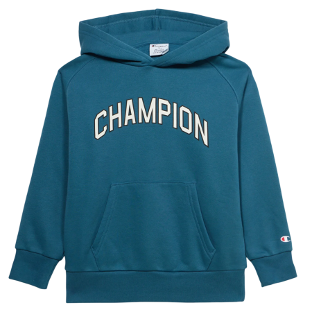 Champion Kids Graphic Logo Main Street Fleece Hooded "Dark Ocean Blue"