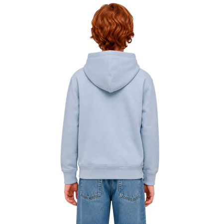 Champion Kids Graphic Logo Powerblend Fleece Hooded "Light Steel Blue"