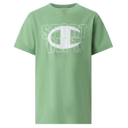 Champion Kids Graphic Logo Powerblend T-Shirt "Light Olive Green"