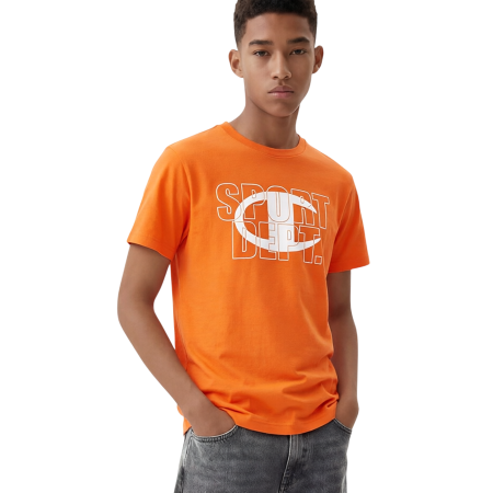 Champion Kids Graphic Logo Powerblend T-Shirt "Orange"