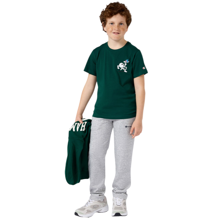 Champion Kids Straight Hem Trousers with Brushed Interior "Medium Gray"