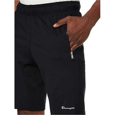 Champion Legacy Baumwolle Zip Pocket Script Logo "Schwarz"