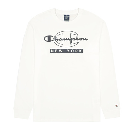 Champion Legacy New York Graphic Print Langarm T-Shirt "White"