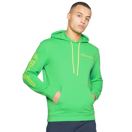 Champion Legacy Spray Neon Kapuzenpullover "Lime Green Flour"