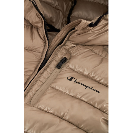 Champion Leichte Nylon Kapuzenjacke "Beige"