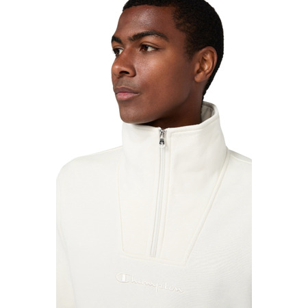 Champion Men’s Half Zip Fleece Sweatshirt Icons "Cream"