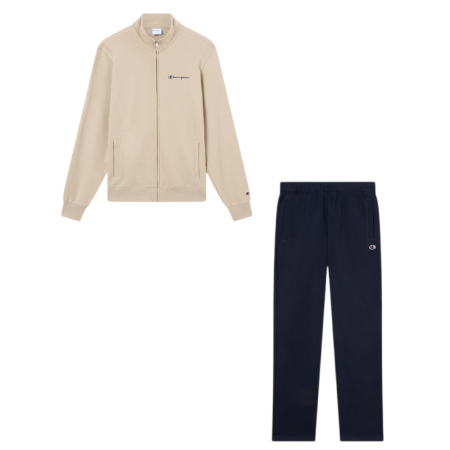 Champion Men’s Lightweight Full Zip Tracksuit "Beige"