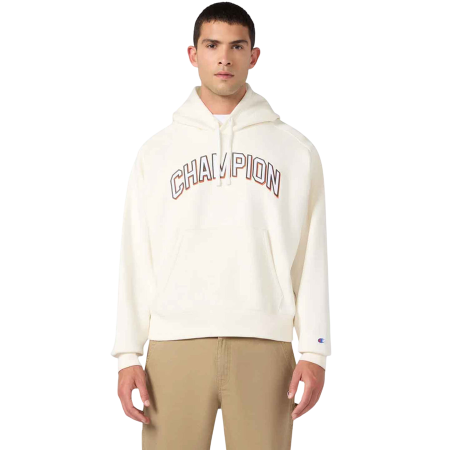 Champion Men´s Main Street Embroidered Arched Logo Hooded Fleece "Cream"