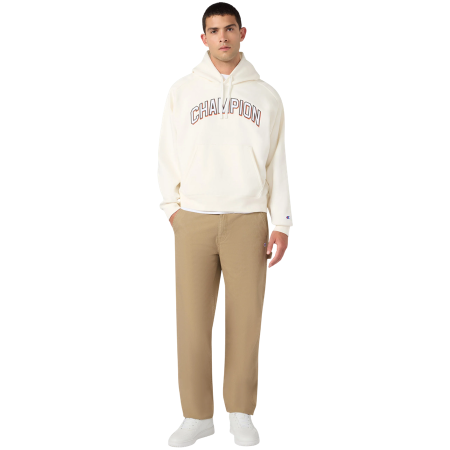 Champion Men´s Main Street Embroidered Arched Logo Hooded Fleece "Cream"