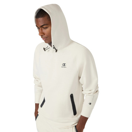 Champion Men’s Stretch Poly-Cotton Hooded Sweatshirt C-Tech "Cream"