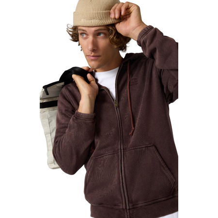 Champion Men’s Washed Fleece Full Zip Hoodie Icons "Brown"