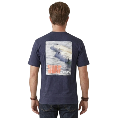Champion Ocean Side Cotton Graphic Garment Wash T-shirt "Indigo Navy"
