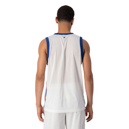 Champion Retro Basketball Mesh Vest "White-Blue"