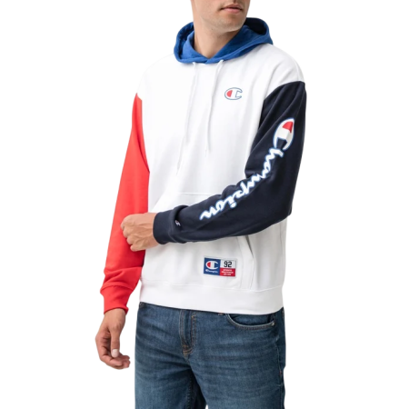 Champion Sport Lifestyle Basketball Kapuzen Logo C "Weiß"