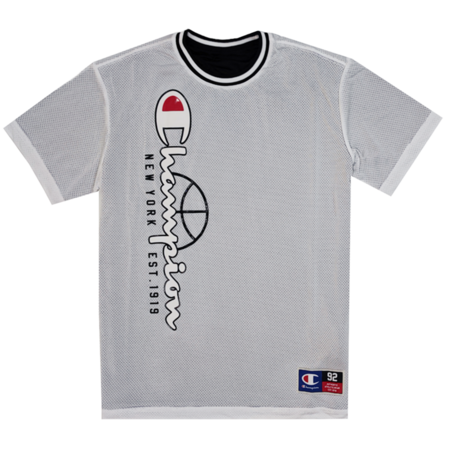 Champion Sport Lifestyle Basketball Reversible Mesh T-Shirt "White-Black"