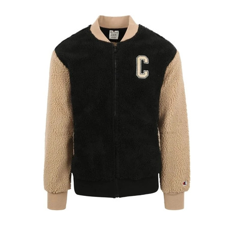 Champion Teddy Full Zip Bomber Jacke Fleece "Black"