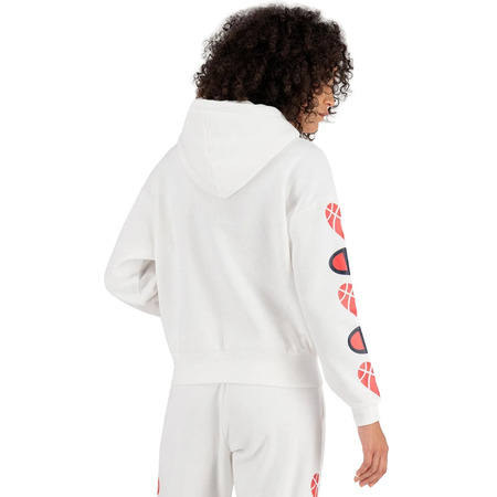 Champion Wm ́s Legacy Logo Ärmel Love Hoodie "White"