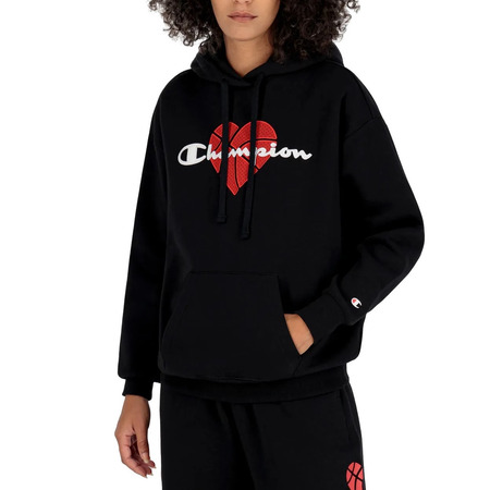 Champion Wm ́s Legacy Scrip Logo Stickerei Love Hoodie "Black"