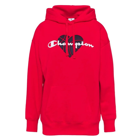 Champion Wm ́s Legacy Scrip Logo Stickerei Love Hoodie "Red"