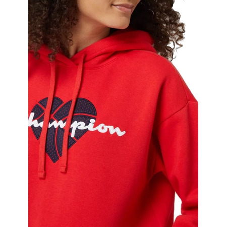Champion Wm ́s Legacy Scrip Logo Stickerei Love Hoodie "Red"