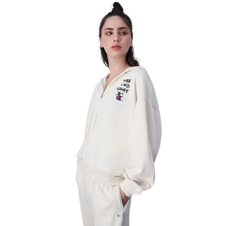 Champion Woman\'s Rochester Future Care Full-Zip Hoodie "Cream"