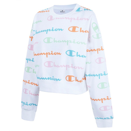 Champion Damen Crewneck Sweatshirt Logo Allover Drucken