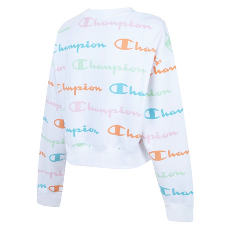 Champion Damen Crewneck Sweatshirt Logo Allover Drucken