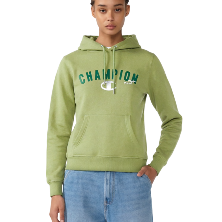 Champion Women’s Graphic Logo NY Hooded Sweatshirt "Avocado"