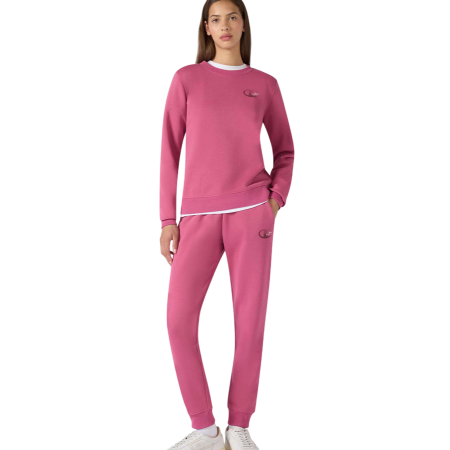 Champion Women’s Logo C NY Rib Cuff Pants "Silken Raspberry-Pink"