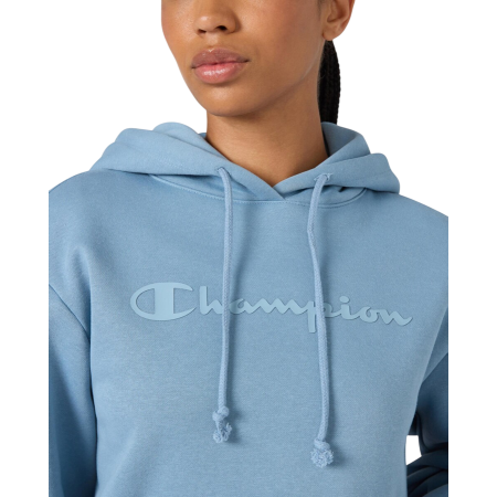 Champion Women’s Maxi Logo Hooded Sweatshirt "Steel Blue"