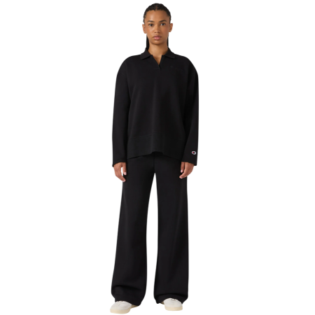 Champion Women’s Wide Leg Pants with Drawcord and Brushed Interior "Black"