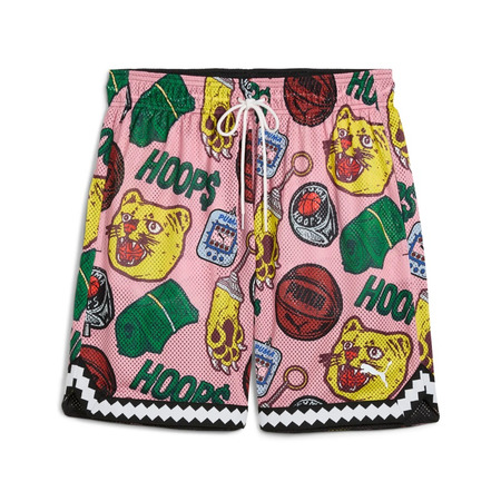 Commissioner Dylan Reversible AOP 7" Short "Black-AOP"