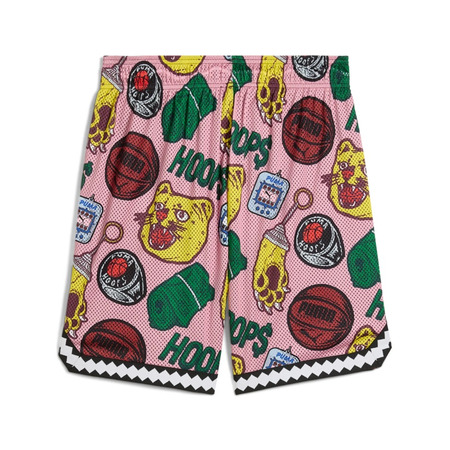 Commissioner Dylan Reversible AOP 7" Short "Black-AOP"