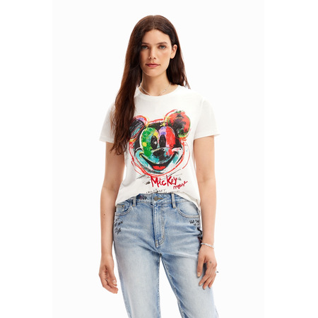 Desigual Arty Mickey Maus T-Shirt "White"
