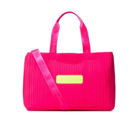 Desigual Duffle Bag Pleat Pink