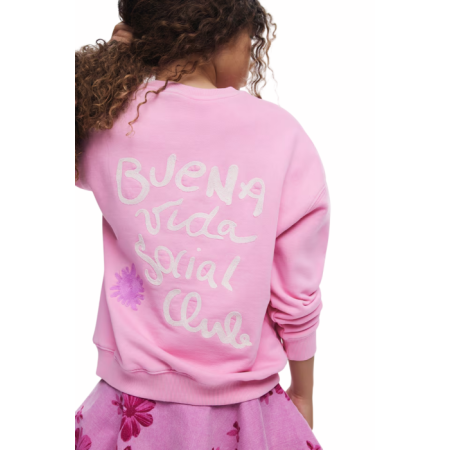 Desigual Girls' knitted sweatshirt  "Chicle"