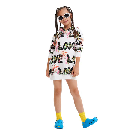 Mädchen Liebe Sweatshirt Kleid