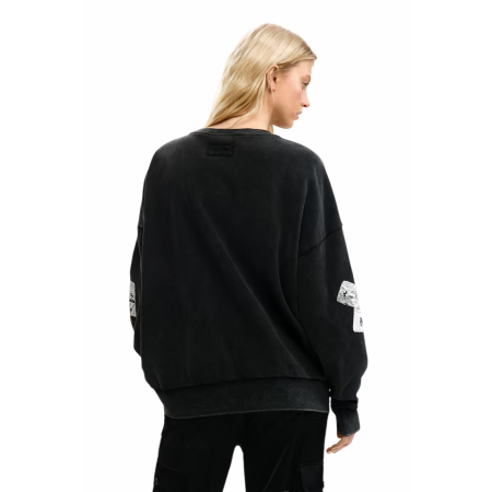 Desigual Mickey and Minnie Mouse sweatshirt "Dark Gray "