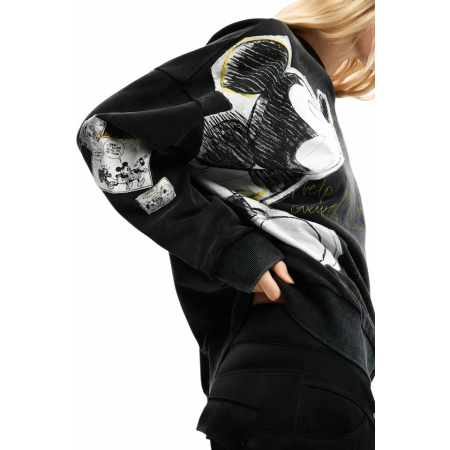 Desigual Mickey and Minnie Mouse sweatshirt "Dark Gray "