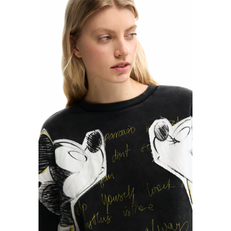 Desigual Mickey and Minnie Mouse sweatshirt "Dark Gray "