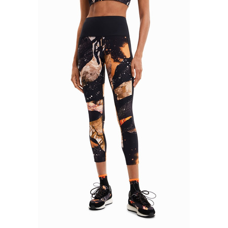 Mineral-Effect Druck Leggings