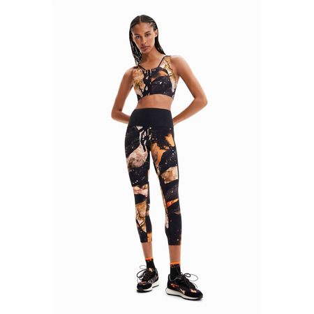 Mineral-Effect Druck Leggings
