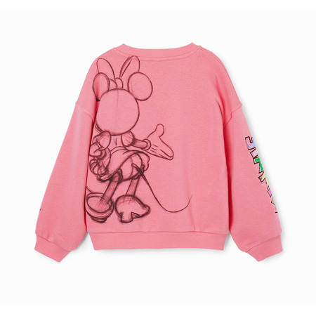 Desigual Minnie Maus Sequin Sweatshirt "Pink"