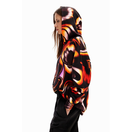 Desigual Oversize Mickey Maus Sweatshirt "Black-Orange"