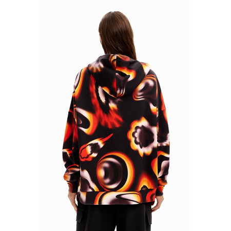 Desigual Oversize Mickey Maus Sweatshirt "Black-Orange"