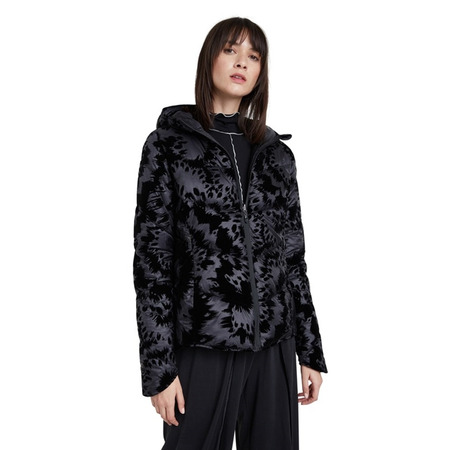 Desigal gepolsterte Velur Jacke
