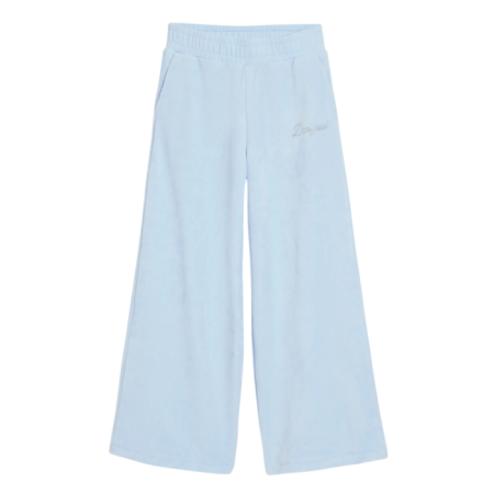 Desigual Rhinestone fleece pants "Aqua Blue"